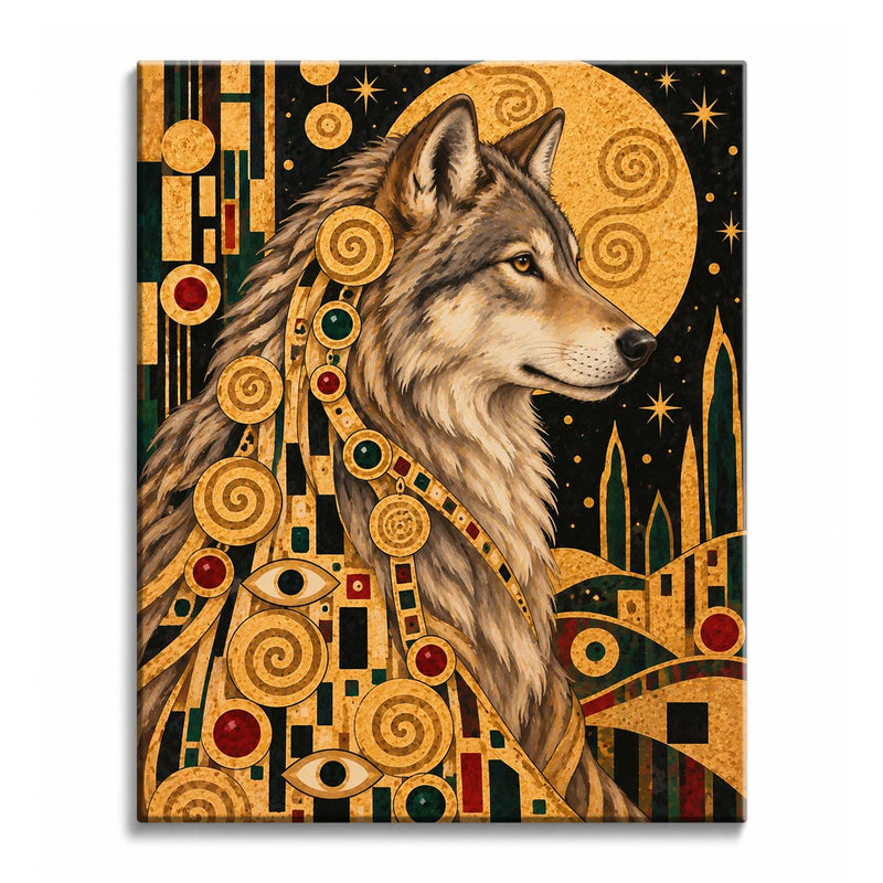 Wolf Paint by Numbers Kit-zoom-