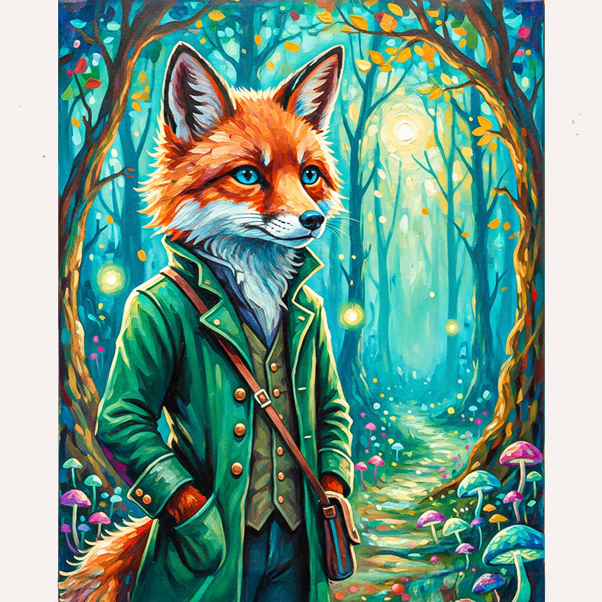 Forest Explorer Fox Paint by Numbers Kit-zoom-2