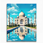 Taj Mahal Reflection Paint by Numbers Kit